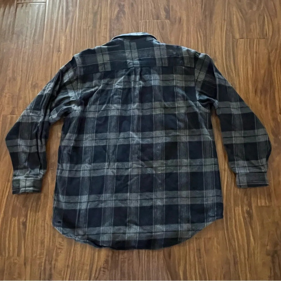 Field & Stream 1871 Men’s size XL Plaid Heavy Flannel Button Up Shirt Coat - Picture 8 of 8